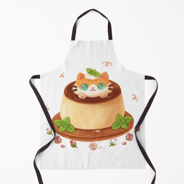 Item preview, Cute Cat Pudding Caramel Custard Dessert designed and sold by PetalsPaws.