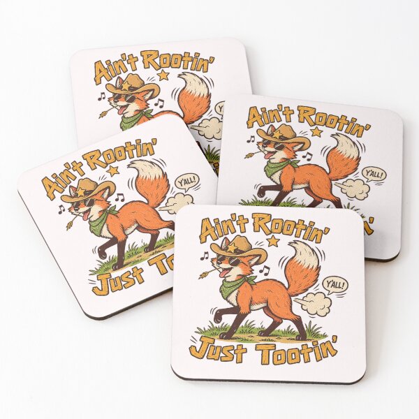 Item preview, Funny Cowboy Fox Vintage Western designed and sold by CozyCritterWork.