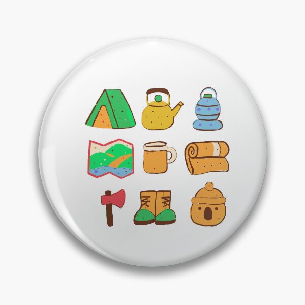 Item preview, Camping Gear Sticker Pack with a Bear designed and sold by BysonDesigns.