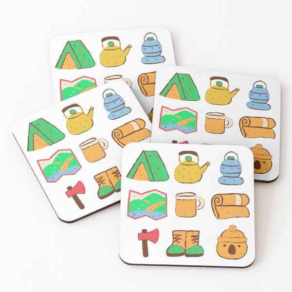Item preview, Camping Gear Sticker Pack with a Bear designed and sold by BysonDesigns.
