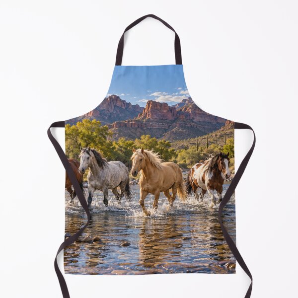 Item preview, Caballos de Arizona en Stream Crossing designed and sold by A5ranch merch.