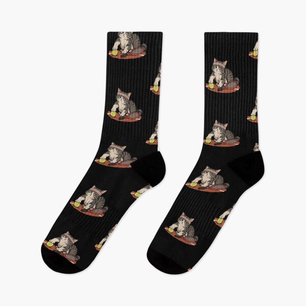 Item preview, Cat tennis player designed and sold by Konvero.