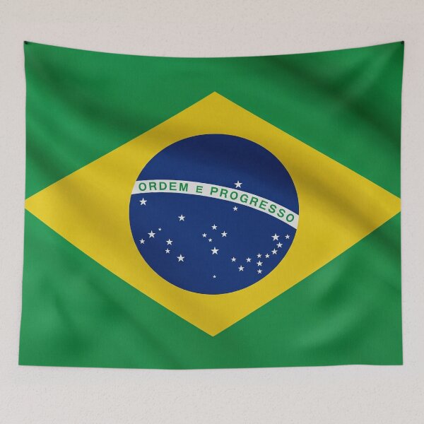 Item preview, Brazil Flag – Brazilian National Flag designed and sold by Crickb6783.
