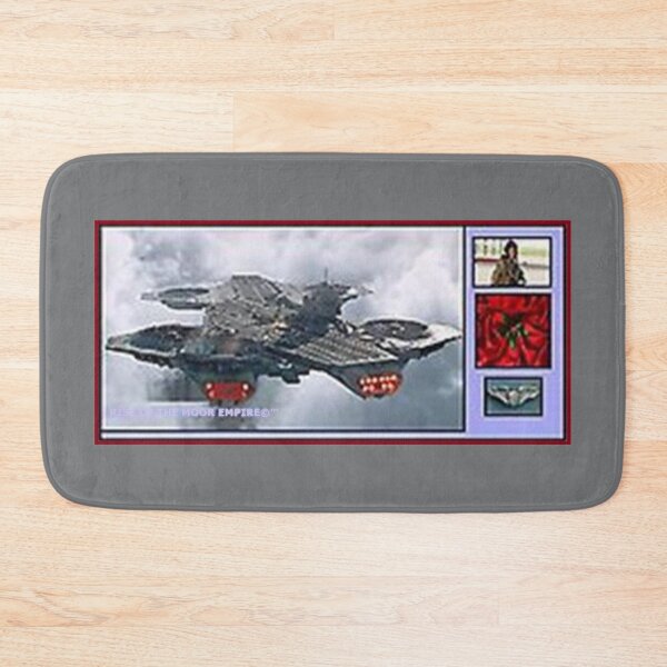 Item preview, Mu’ur (UM) Empire™ al-Benhadiel©™ design, Helicarrier,  gray background designed and sold by HardyKnitDesign.