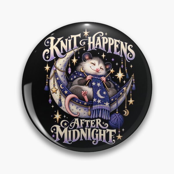 Item preview, Knit Happens After Midnight Opossum designed and sold by Text2tee.