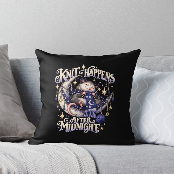 Item preview, Knit Happens After Midnight Opossum designed and sold by Text2tee.