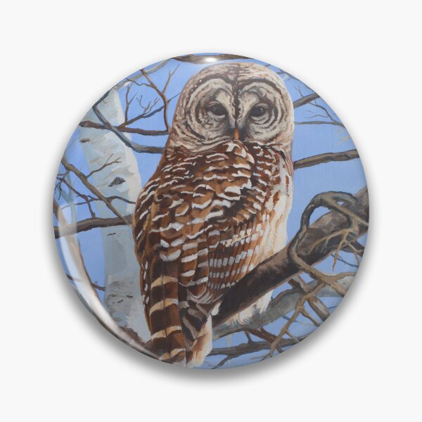 Item preview, Lois in the Birch - barred owl designed and sold by EvaCreature.