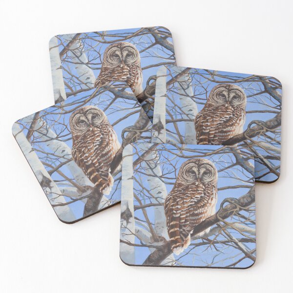 Item preview, Lois in the Birch - barred owl designed and sold by EvaCreature.