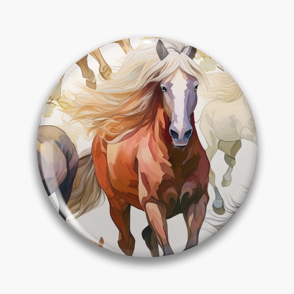 Artikelvorschau, Wildpferde-Muster – Reitkunst entworfen und verkauft von TrueWoven Studio.