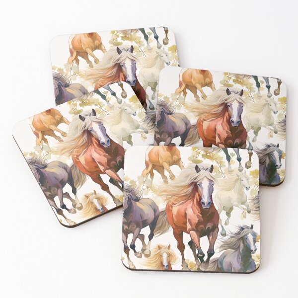 Item preview, Wild Horses Pattern – Equestrian Horse Art designed and sold by TrueWoven Studio.