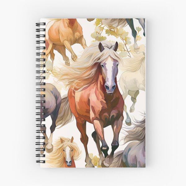 Artikelvorschau, Wildpferde-Muster – Reitkunst entworfen und verkauft von TrueWoven Studio.