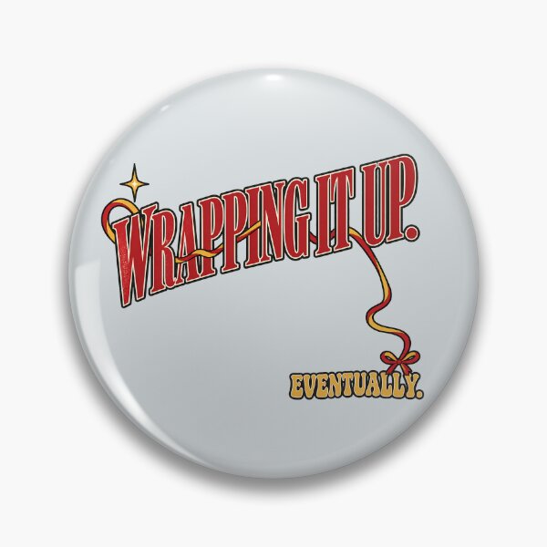 Item preview, Wrapping It Up Eventually Christmas Gift Wrapping Humor designed and sold by  MAD's Recreation Studio.