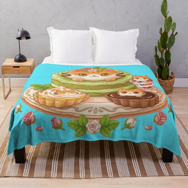 Item preview, Cute Cat Matcha Cake & Dessert Feast designed and sold by PetalsPaws.