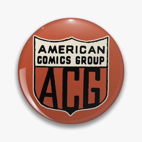 Artikelvorschau, American Comics Group Shield ACG Logo Klassisches Goldenes Zeitalter Precode Pop Art entworfen und verkauft von wmxdesign.