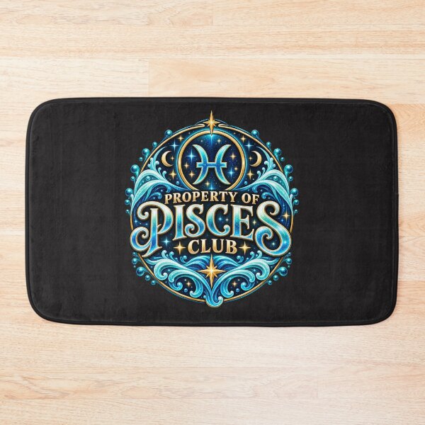Aperçu de l'œuvre Propriété de Pisces Club Zodiac Astrology Design créée et vendue par MetaModel Editions.
