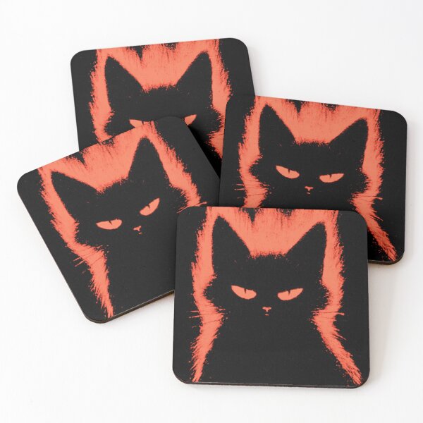 Item preview, Red Aura Black Cat designed and sold by folskullyz.