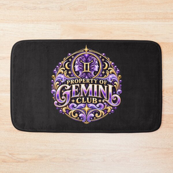Aperçu de l'œuvre Propriété de Gemini Club Zodiac Astrology Design créée et vendue par MetaModel Editions.