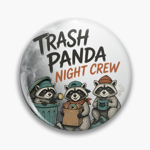 Item preview, Trash Panda Night Crew - Cute Raccoons  designed and sold by CutieGalore.