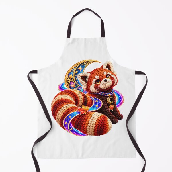 Item preview, Celestial Crochet Red Panda – Moonlit Autumn Amigurumi designed and sold by Digital Culture Studio.