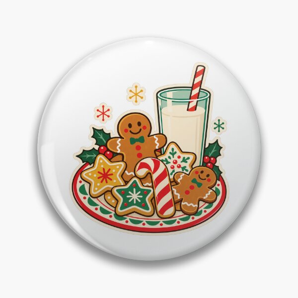 Item preview, Cookies and Milk Retro Christmas Funny Holiday Treats designed and sold by Apex Designs.