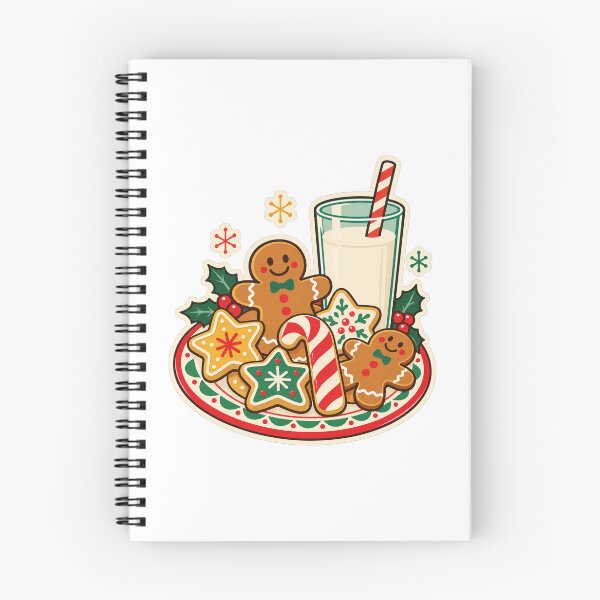 Item preview, Cookies and Milk Retro Christmas Funny Holiday Treats designed and sold by Apex Designs.