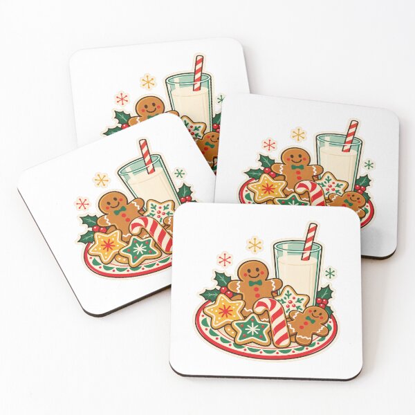 Item preview, Cookies and Milk Retro Christmas Funny Holiday Treats designed and sold by Apex Designs.