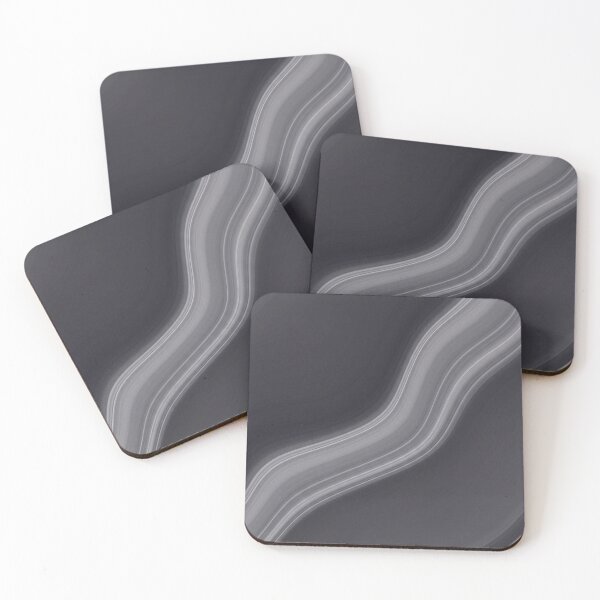 Item preview, Charcoal Black Marble with Silver Gray Veins designed and sold by Carcasion.