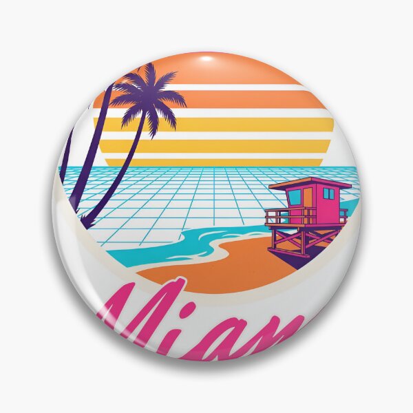 Item preview, Retro Miami Synthwave 80s Sunset Palm Trees Neon Ocean Drive Shirt designed and sold by UnivStore.