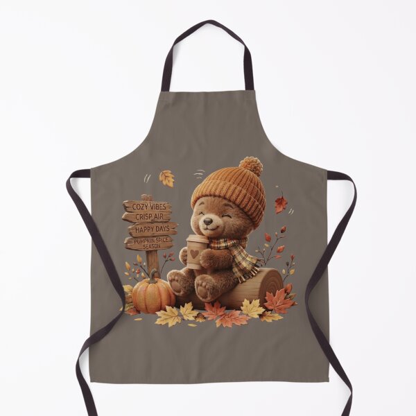 Item preview, Cozy Autumn Bear Pumpkin Spice Season Coffee Lover designed and sold by BreezifyDesignStudio.