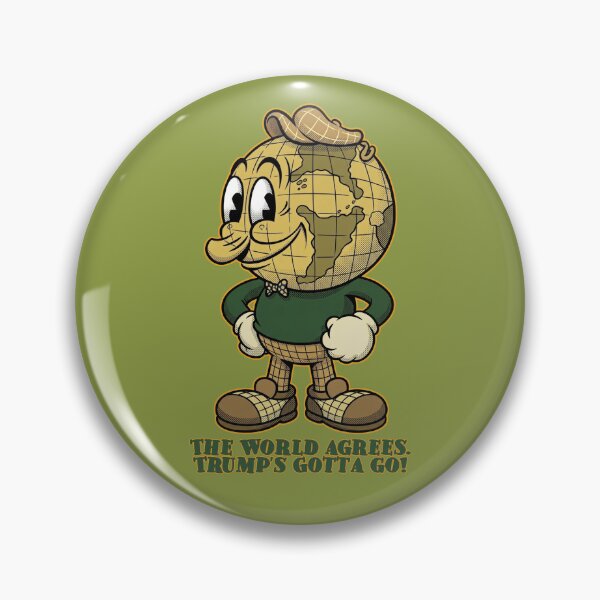 Item preview, The World Agrees. Trump's Gotta Go! -  Vintage Cartoon  designed and sold by Deviant Logic Design.