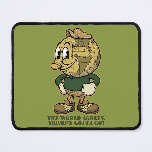 Item preview, The World Agrees. Trump's Gotta Go! - Vintage Cartoon designed and sold by Deviant Logic Design.
