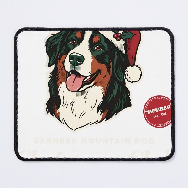 Item preview, Bernese Mountain Dog Christmas Shirt Santa Hat Berner Christmas Club Gift designed and sold by UnivStore.