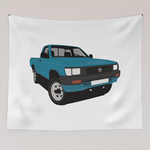 Item preview, Petrol Blue Toyota Hilux Pickup Truck designed and sold by knappidesign.