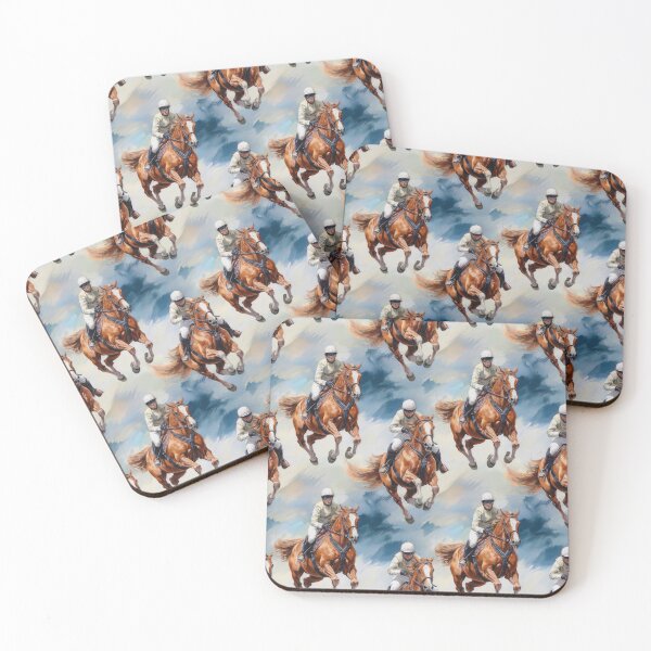 Item preview, Steeplechase Horse Racing – Determination designed and sold by TrueWoven Studio.