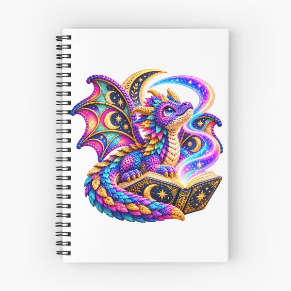 Item preview, Celestial Crochet Book Dragon – Fantasy Reader Amigurumi designed and sold by Digital Culture Studio.