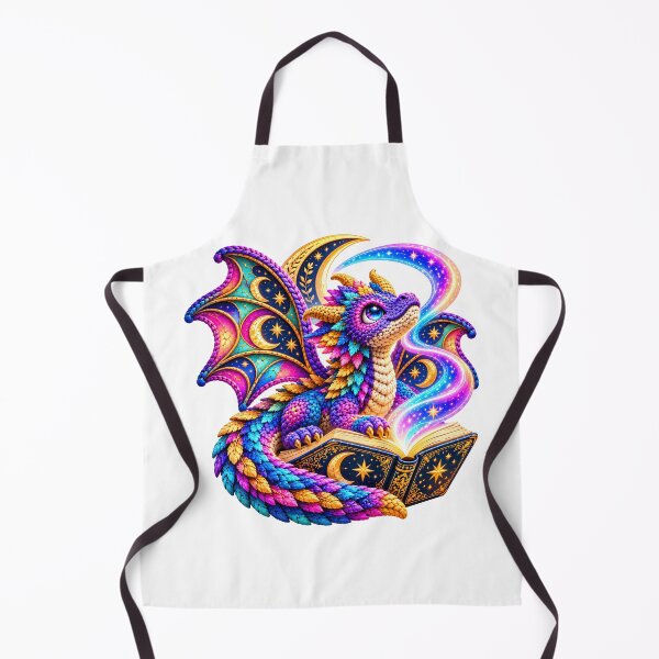 Item preview, Celestial Crochet Book Dragon – Fantasy Reader Amigurumi designed and sold by Digital Culture Studio.