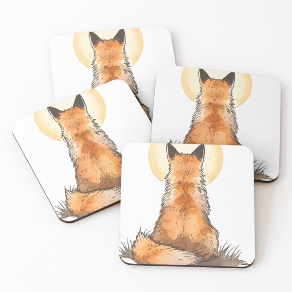 Item preview, Fox Looking at the Moon designed and sold by unadeara.