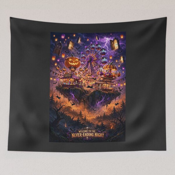 Item preview, Halloween Night — The Carnival in the Clouds designed and sold by DibujandoPorfa.