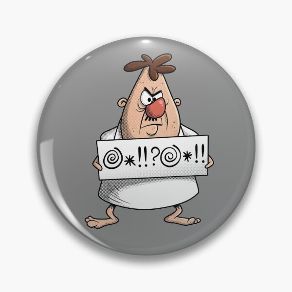 Item preview, Cursing Cartoon Man designed and sold by Deviant Logic Design.