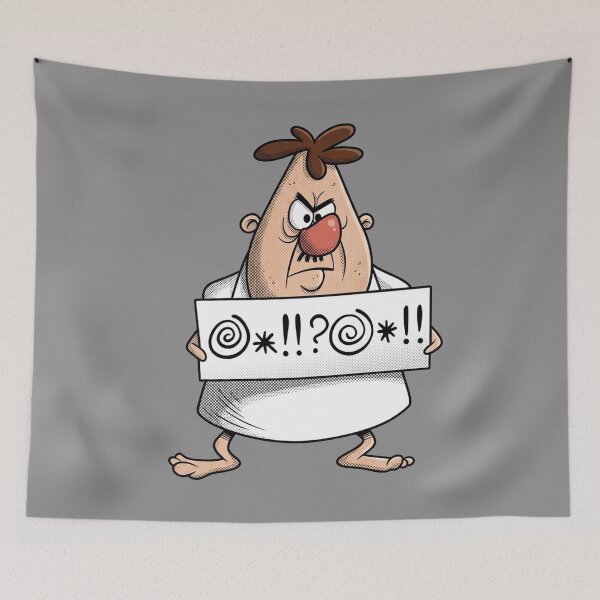 Item preview, Cursing Cartoon Man designed and sold by Deviant Logic Design.