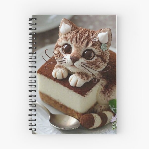 Item preview, Adorable Tabby Cat Tiramisu Cake ??  designed and sold by PetalsPaws.