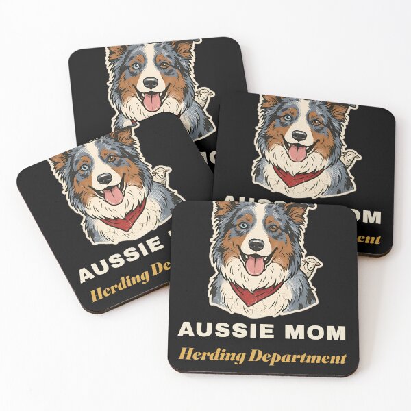Artikelvorschau, Aussie Mom Shirt Australian Shepherd Mom Hütehund-Liebhaber-T-Shirt entworfen und verkauft von UnivStore.