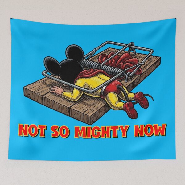 Item preview, Not So Mighty Now - Dark Humor Mouse Parody designed and sold by Deviant Logic Design.