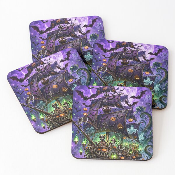 Item preview, Halloween Night — Pirates of the Haunted Sea designed and sold by DibujandoPorfa.