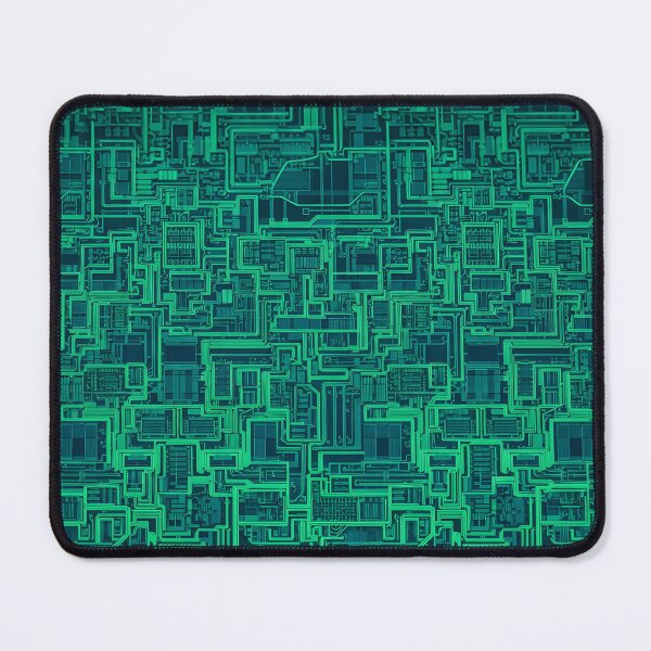 Item preview, Close up of a green microchip circuit board designed and sold by homydesign.