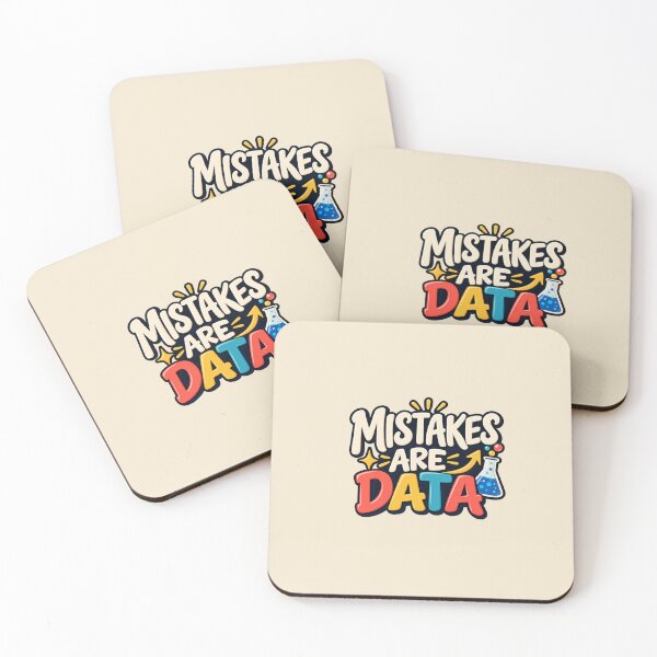 Item preview, Mistakes Are Data Science Sticker designed and sold by astersgraphics.