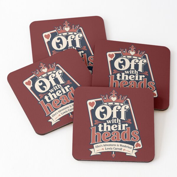 Item preview, Off With Their Heads - Alice in Wonderland Quote Playing Card Queen Design designed and sold by Kuotica.