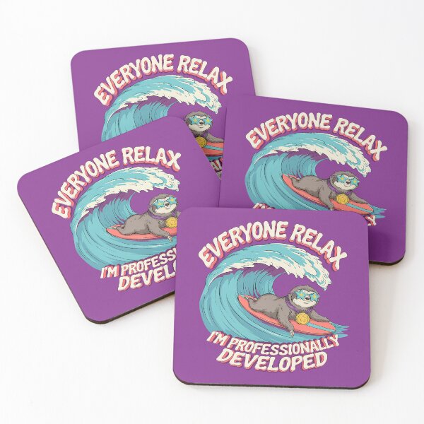Item preview, Everyone Relax I'm Professionally Developed - Funny Sloth Surfer designed and sold by Endless7Art.