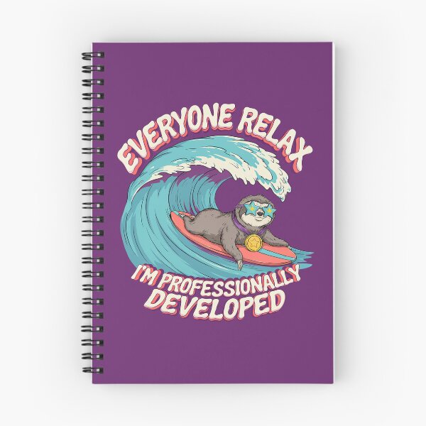 Item preview, Everyone Relax I'm Professionally Developed - Funny Sloth Surfer designed and sold by Endless7Art.