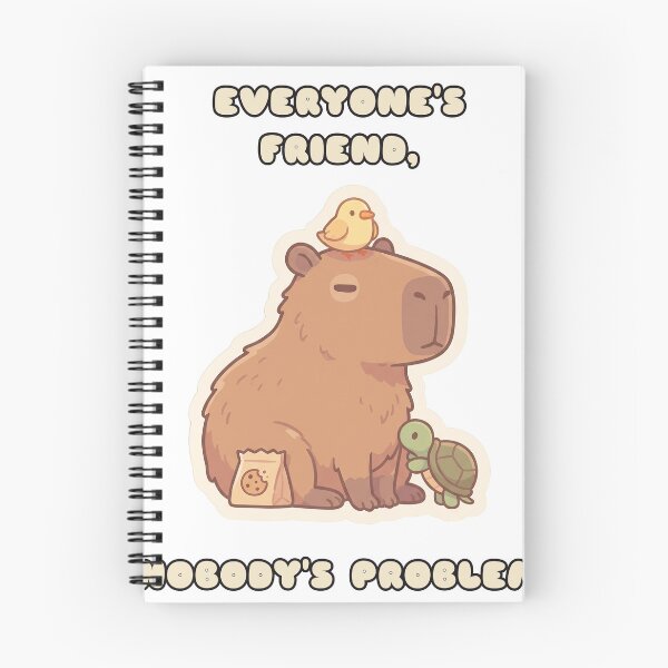Item preview, Cute Capybara Everyone's Friend designed and sold by Keizoku Studio.